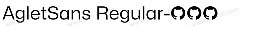 AgletSans Regular字体转换